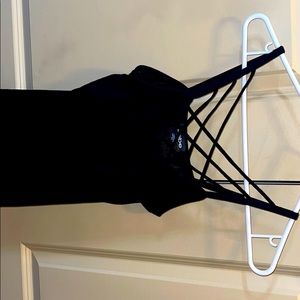 Never worn Bebe front cross cami